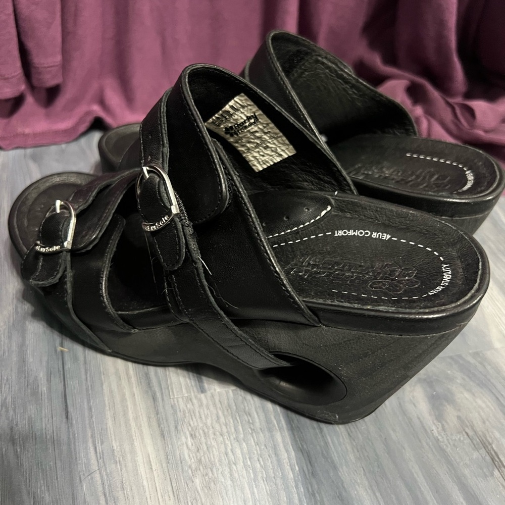 Rocky 4 Eur Soul Black Platform Sandals
